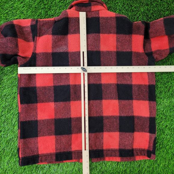 Vintage 70s Wool Hunting Jacket Women M/L 24x26 Baggy Oversized USA - Picture 10 of 12